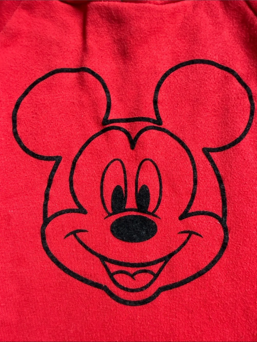 Kids 3T Red Hoodie with Black Outlined Mickey Face by Jumping Bean Disney